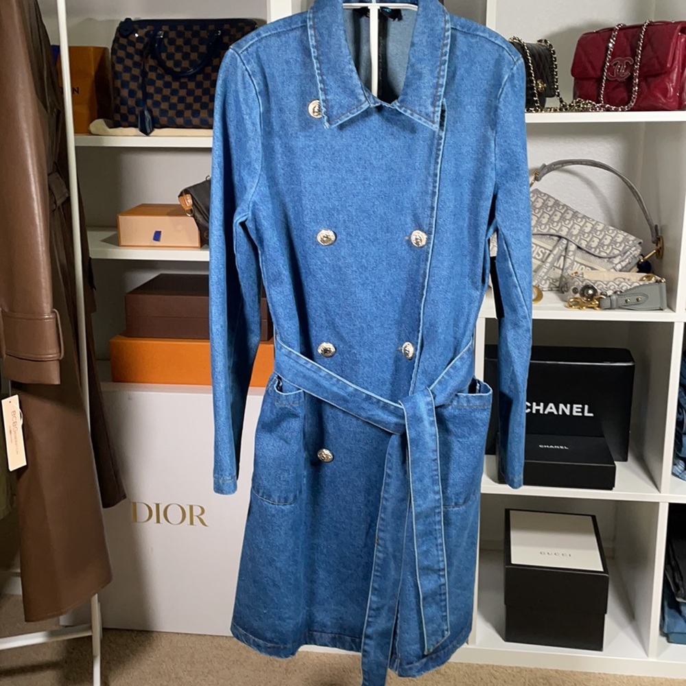24 HR SALE ONLY Denim Trench Jacket